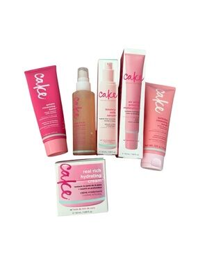 Cake Pink Hydrating Skincare Set - Gelato Cleanser & Moisturizers